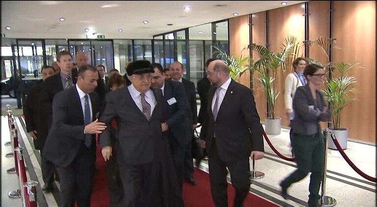 Martin SCHULZ, EP President, meets with Mahmoud ABBAS, Chairman of the Palestine Liberation Organization and President of the Palestinian National Authority