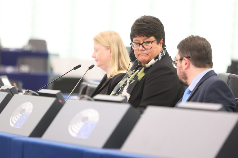 Photo 1: EP Plenary session - Commission statement - The extreme wildfires in Southern Europe, in particular Portugal and Greece and the need for further EU climate action on adaptation and mitigation