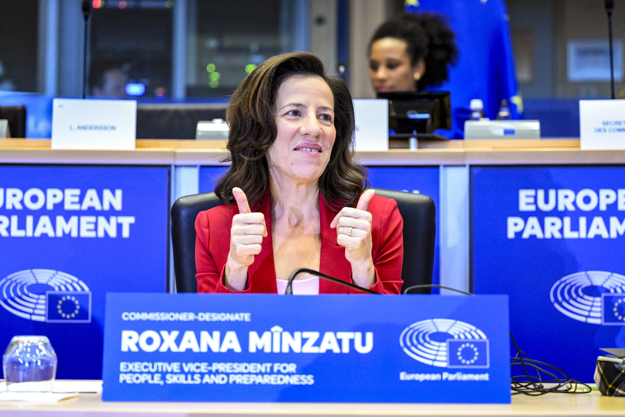 EMPL CULT -  Confirmation hearing of Roxana MÎNZATU, European Commissioner-designate forPeople, Skills and Preparedness