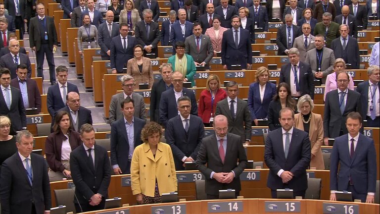 Statement by Roberta METSOLA, EP President, and one minute of silence in memory of the victims of the floods in Spain