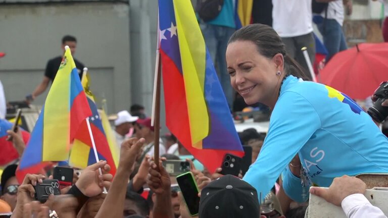 Infoclip: María Corina MACHADO, leader of the democratic forces in Venezuela, Edmundo GONZALEZ URRUTIA, Venezuelan President-elect and the Venezuelan opposition movement Sakharov Prize 2024 laureate