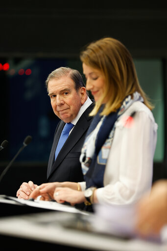 Foto 2: Press conference on European Parliament Sakharov Prize for Freedom of Thought 2024