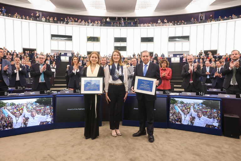 Nuotrauka 3: EP Plenary session - Ceremony of the 2024 Sakharov Prize