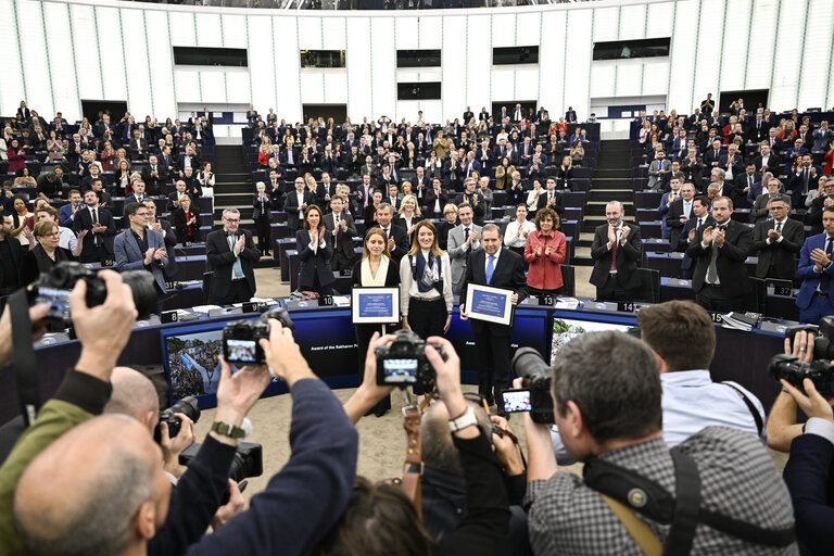 Nuotrauka 8: EP Plenary session - Ceremony of the 2024 Sakharov Prize