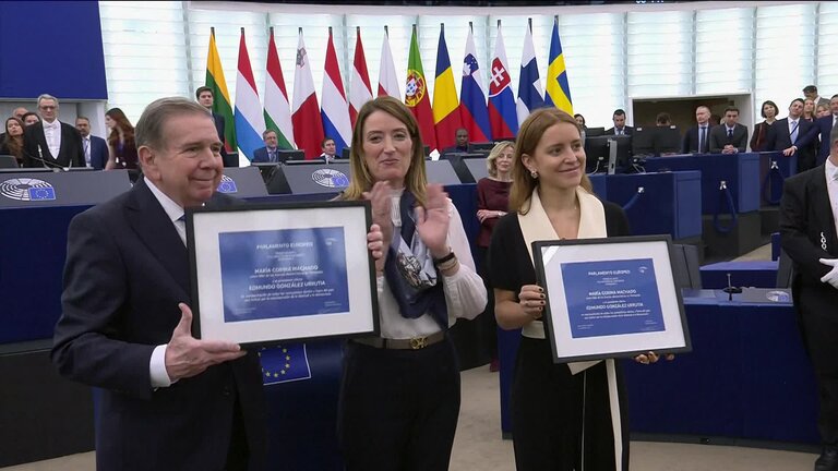 Award of the 2024 Sakharov Prize: Roberta METSOLA, EP President meets with laureates; and extracts from the ceremony