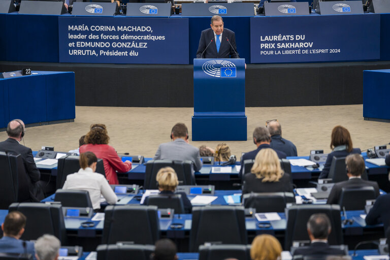 Nuotrauka 42: EP Plenary session - Ceremony of the 2024 Sakharov Prize