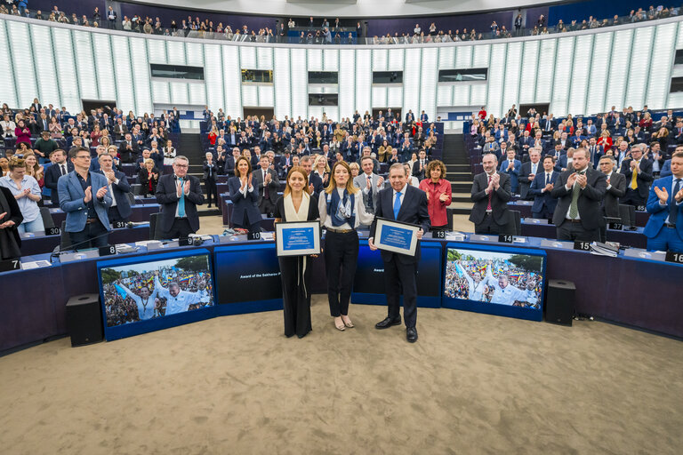 Nuotrauka 13: EP Plenary session - Ceremony of the 2024 Sakharov Prize