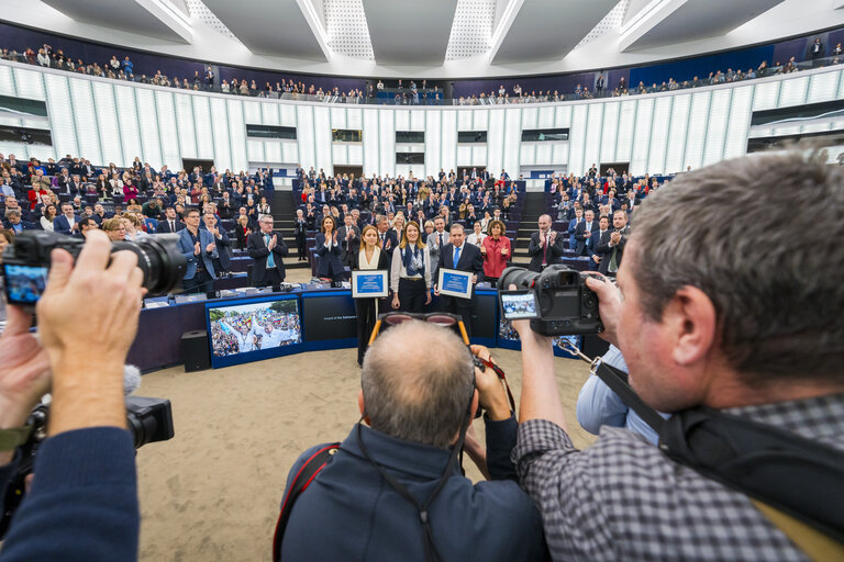 Nuotrauka 14: EP Plenary session - Ceremony of the 2024 Sakharov Prize