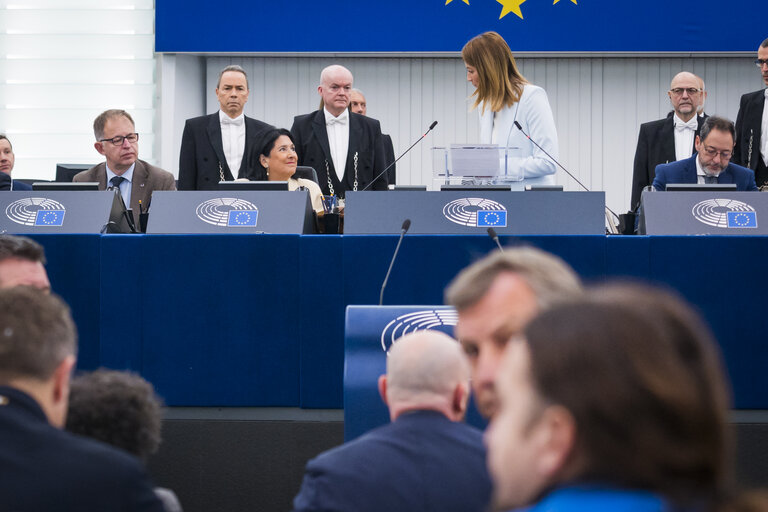 Valokuva 22: EP Plenary session - Formal sitting with Salome ZOURABICHVILI, President of Georgia