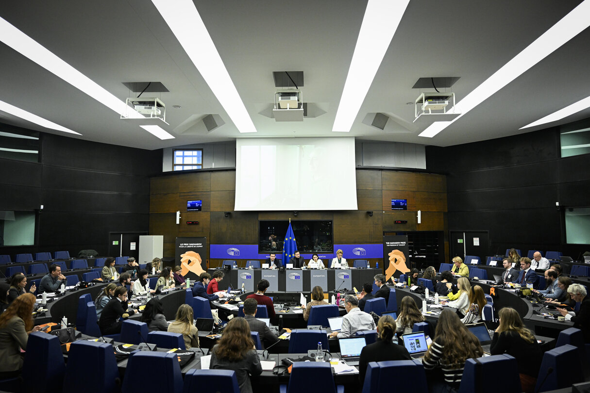 Civil society organisations meet with the European Parliament’s 2024 Sakharov Prize laureates and finalists