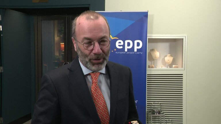 EPP leaders meet ahead of the European Council meeting: arrivals and doorsteps