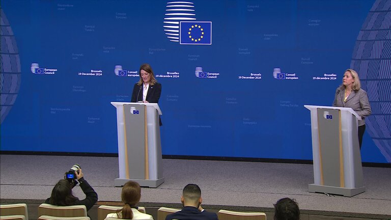 Press conference by Roberta METSOLA, EP President, following her participation at the European Council meeting: opening remarks