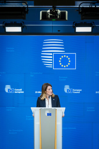 Foto 4: European Council meeting (19/12) - Press Conference