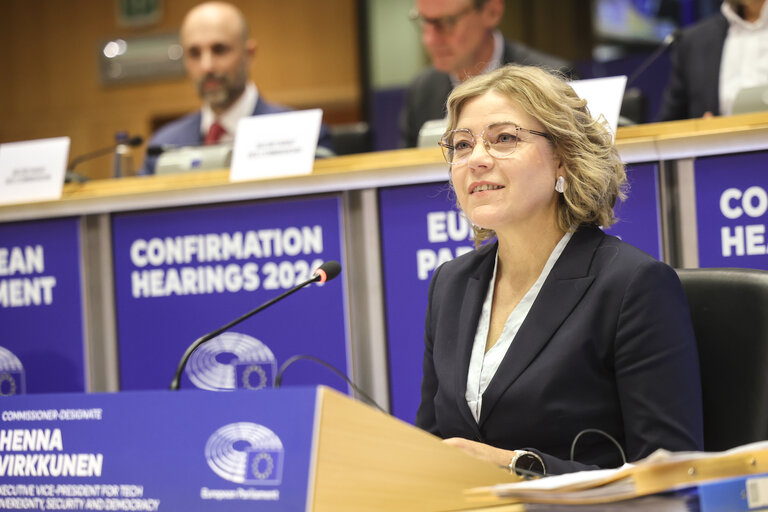 ITRE IMCO -  Confirmation hearing of Henna Maria VIRKKUNEN, European Commissioner-designate for Tech Sovereignty, Security and Democracy