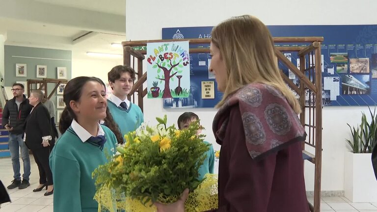 Visit by Roberta METSOLA, EP President to Malta: extracts from the meeting at San Anton School, Mġarr (Malta) and at St Augustine College, Pietà (Malta)