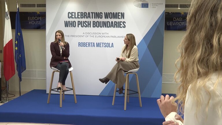 Visit by Roberta METSOLA, EP President to Malta: extracts from the Women’s Day Event organised by EPLO Valletta