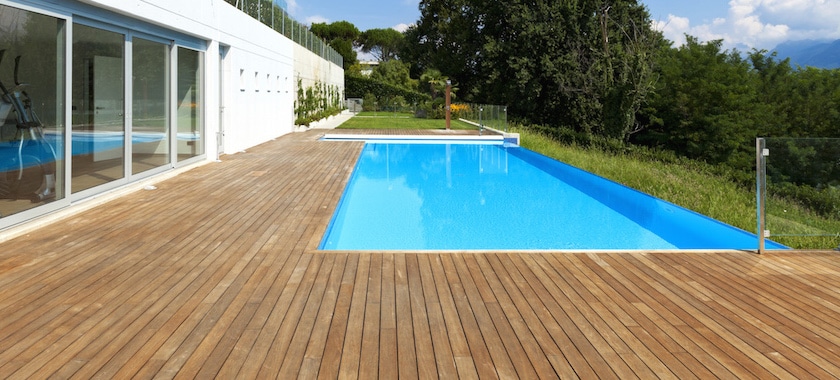 Entourage en bois Piscine