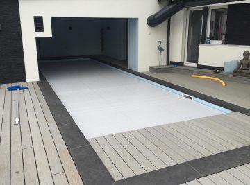 Entourage Piscine complet finition anthracite