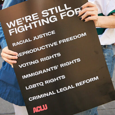 An ACLU poster.