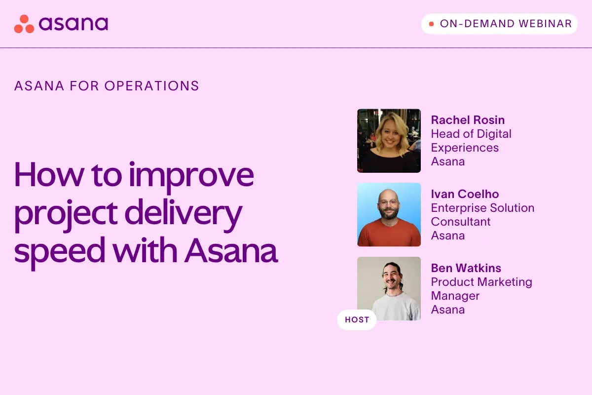 On Demand Webinar with Rachel Rosin (Head of Digital Experiences), Ivan Coelho (Enterprise Solution Consultant), and Ben Watkins (Product Marketing Manager)