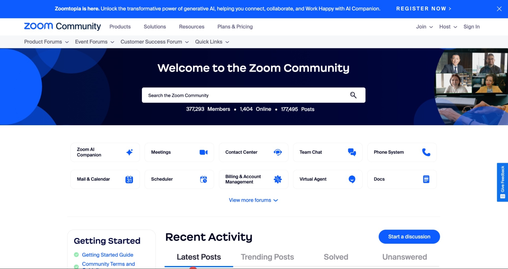 Zoom brand community example