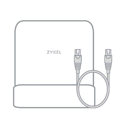 Zyxel T-75 met internetkabel