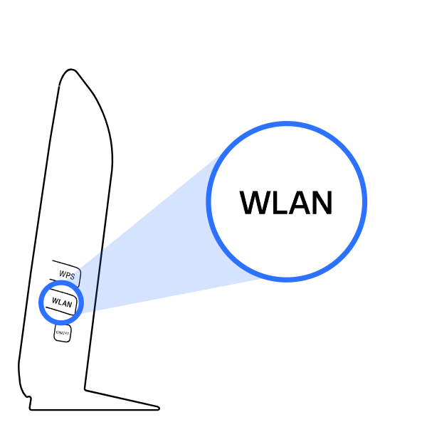 Modem Huawei WLAN-knop