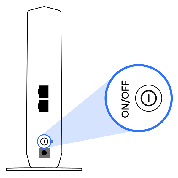 Wifipunt WAP6807 aan- en uitknop