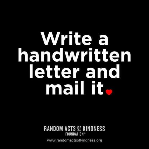 Write a handwritten letter and mail it.