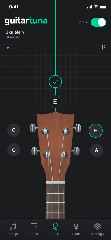 ukulele-tuned