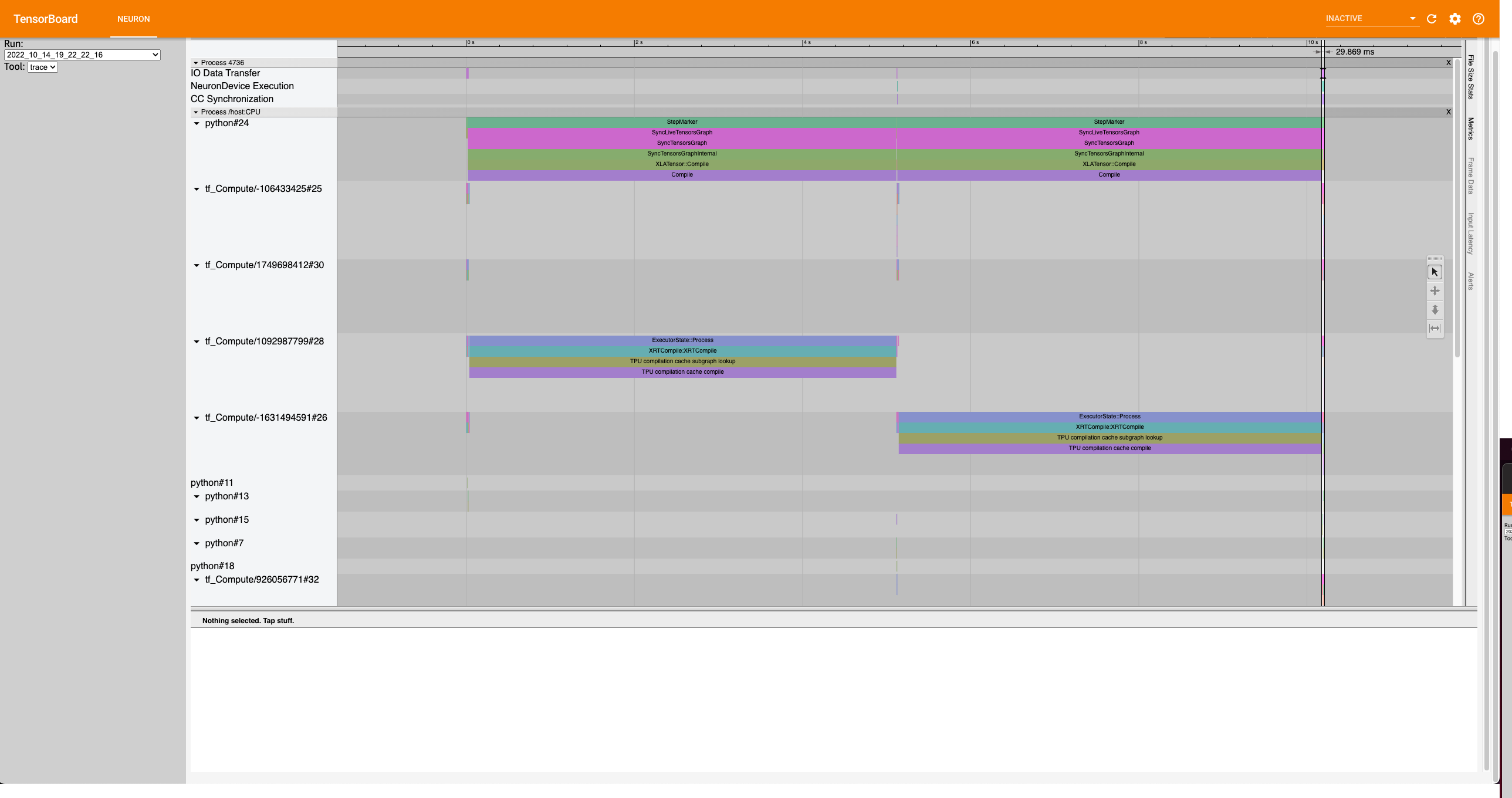 tensorboard-run-trace-selected-section