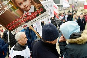 Olsztyn. Protest przeciwko edukacji zdrowotnej.