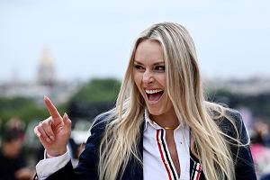 Lindsey Vonn podczas ceremonii otwarcia igrzysk olimpijskich w Paryu, lipiec 2024 r.