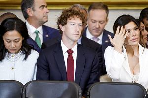 Mark Zuckerberg podczas inauguracji prezydentury Donalda Trumpa