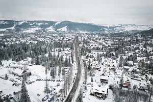 Widok z drona na Zakopane