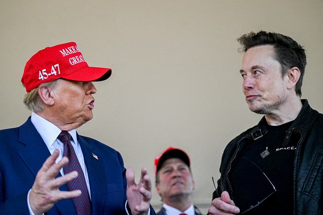 Donald Trump i Elon Musk, 19 listopada, 2024 r.