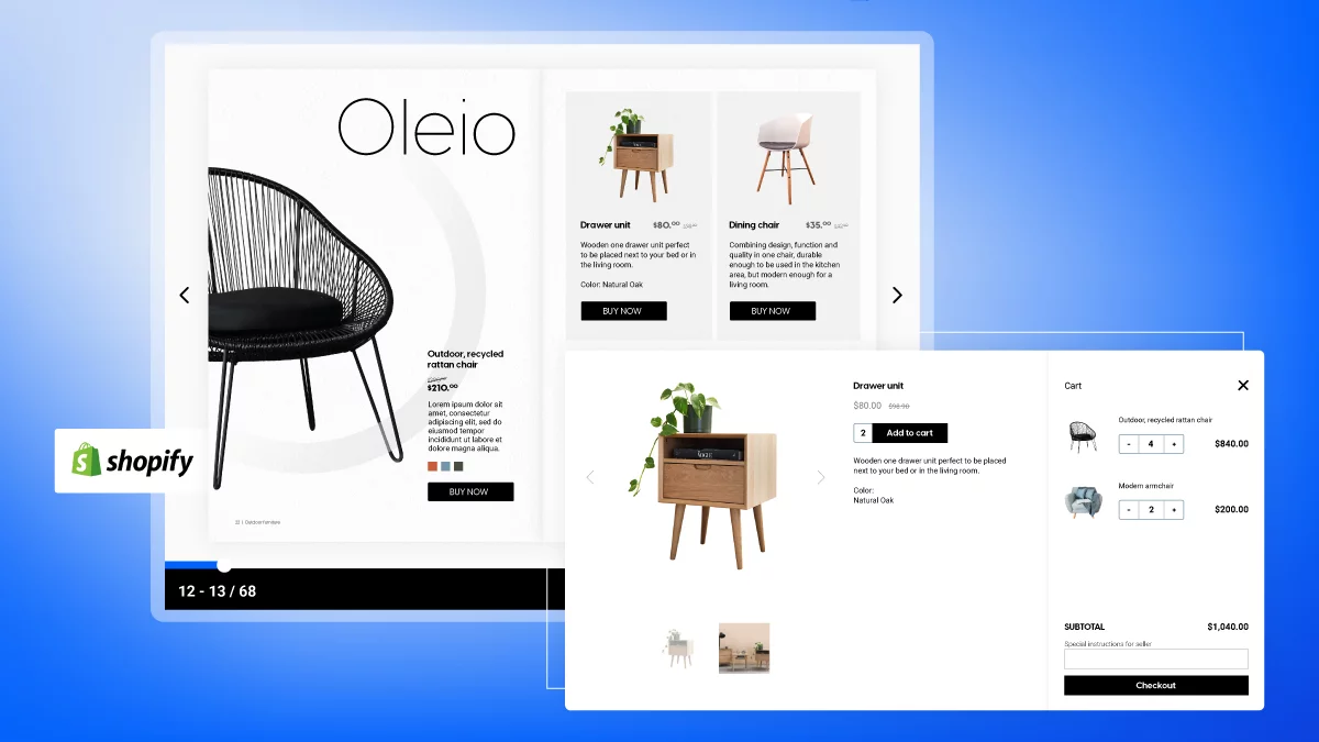 Boost your sales by using catalog integration with Shopify cover Flipsnack