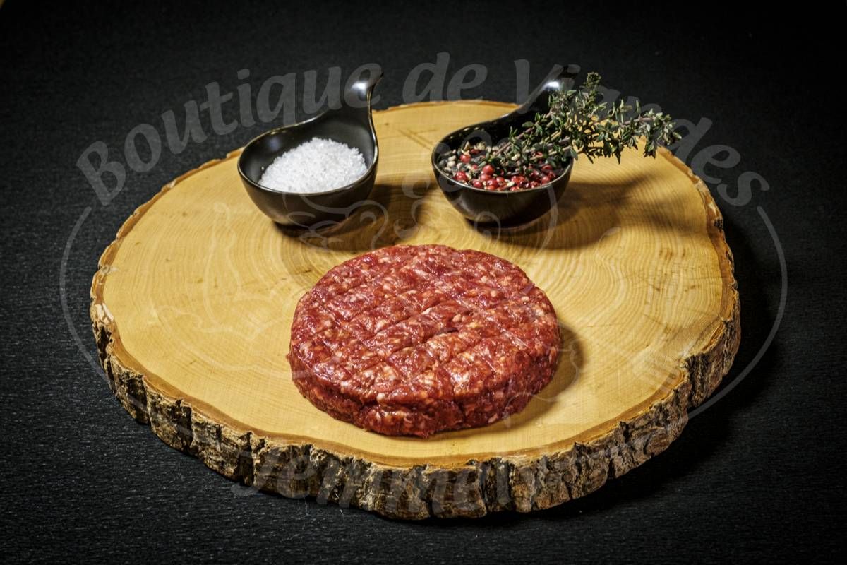 Hamburger de boeuf nature frais