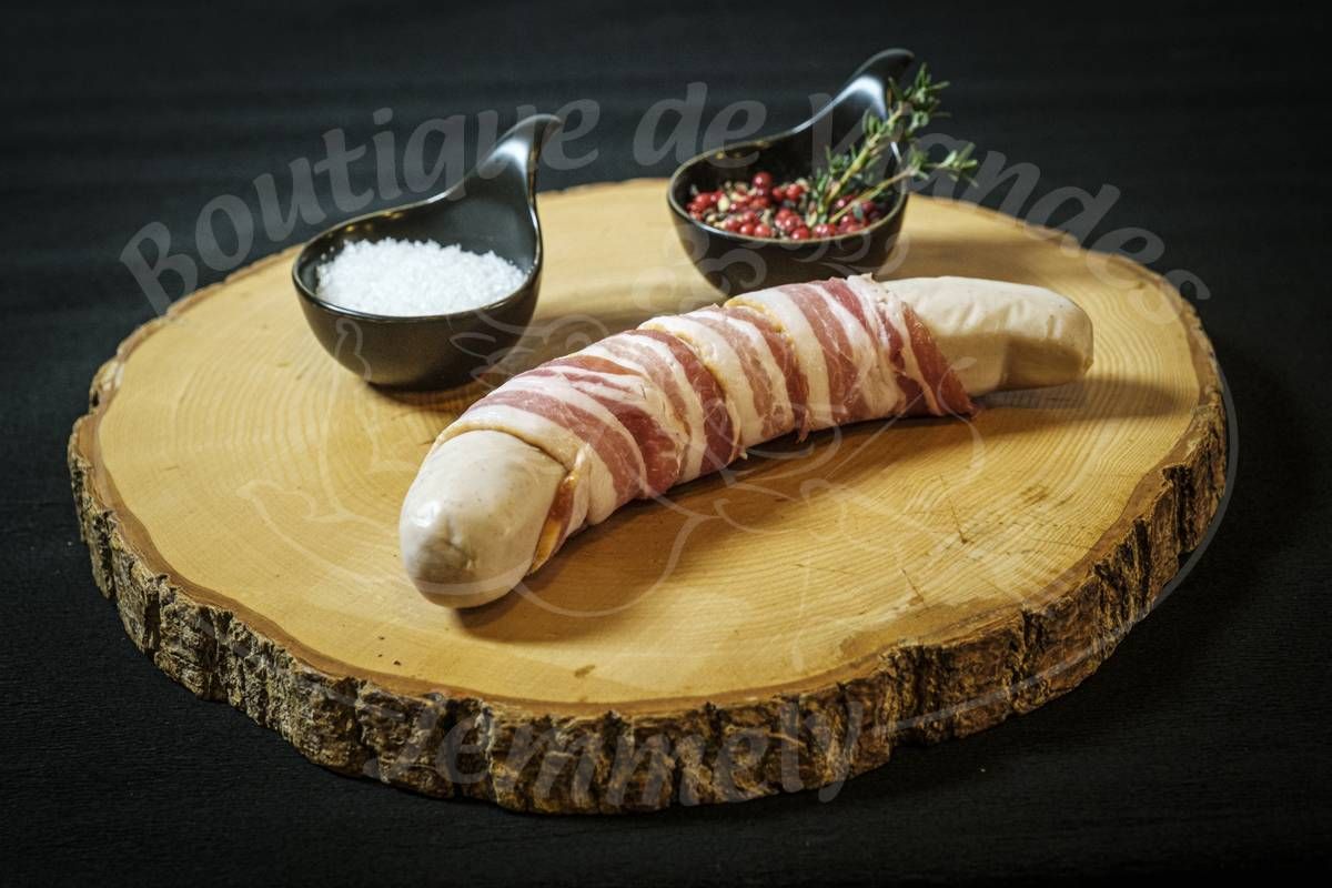 Saucisse Blanche lardée