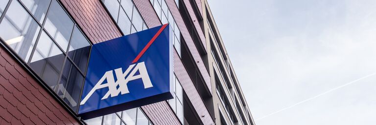 Bâtiment et logo AXA