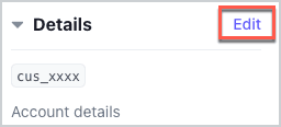 Details section with Edit link highlighted.