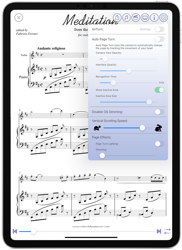 Score View Settings