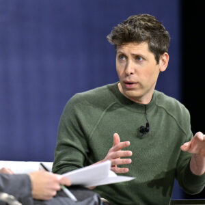 Sam Altman speaks onstage during The New York Times Dealbook Summit 2024 at Jazz at Lincoln Center on December 04, 2024 in New York City.