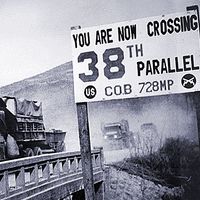 38th Parallel. Korean War. demilitarized zone (DMZ). Crossing the 38th parallel. United Nations forces withdraw from Pyongyang, the North Korean capital. They recrossed the 38th parallel, 1950. The DMZ was created July 27, 1953 at P'anmunjom.