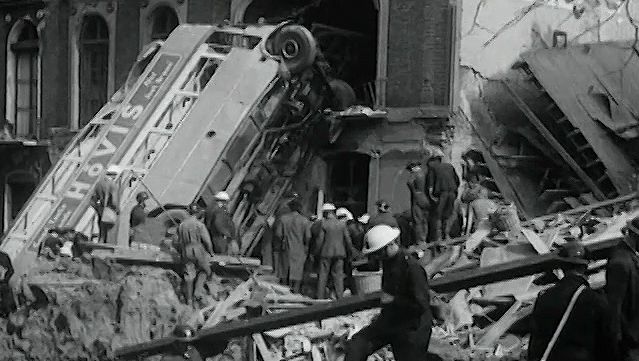 Watch London Can Take It!, a film documenting the spirit of Londoners during the Blitz