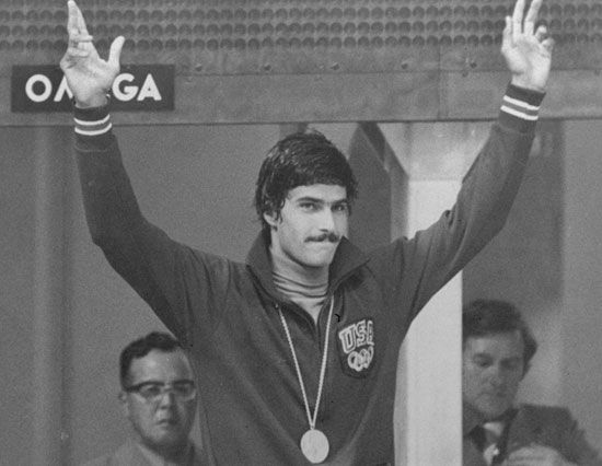 Mark Spitz at the Munich 1972 Olympic Games