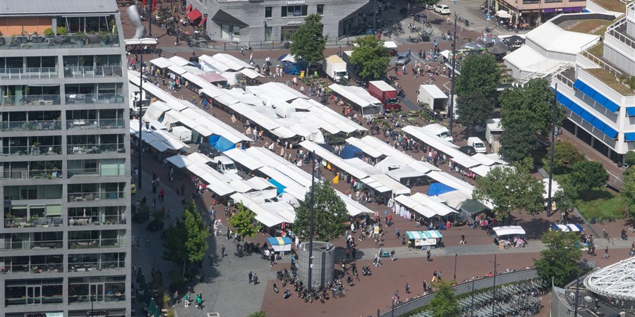 Rotterdam Blaak en markt