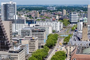 Rotterdam. Coolsingel, stadhuis.