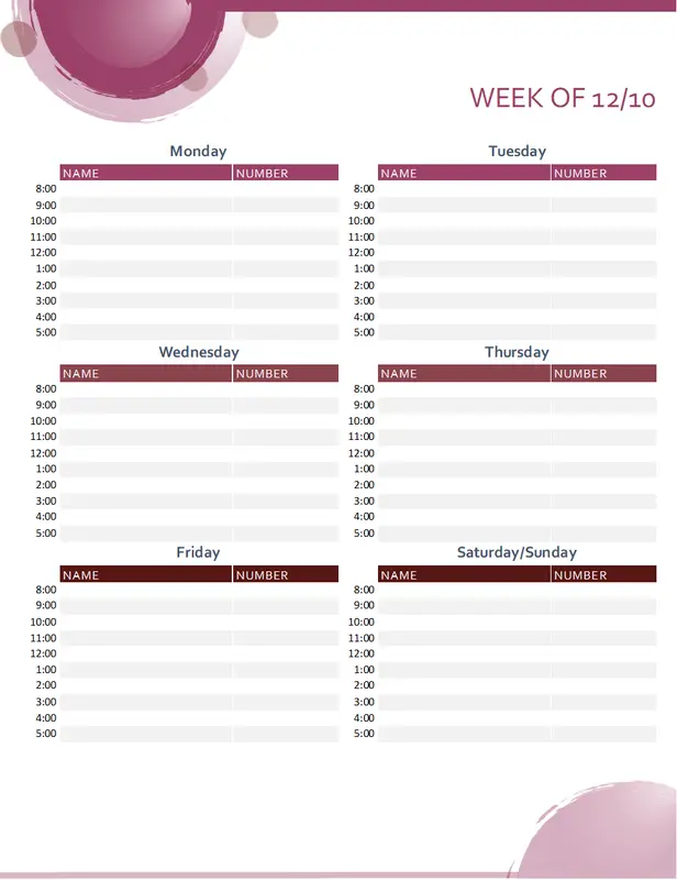 Soft suite appointment calendar pink modern-simple