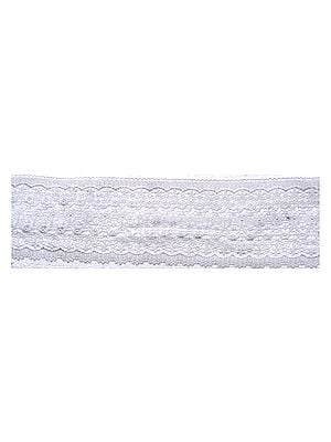 White Cutwork Floral Border